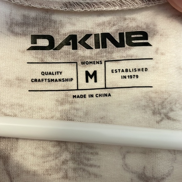 Dakine tank top medium white with brown animal print wildlife - Picture 4 of 6